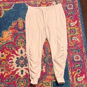 Lululemon Beyond The Studio double lined joggers size 14 strawberry milkshake